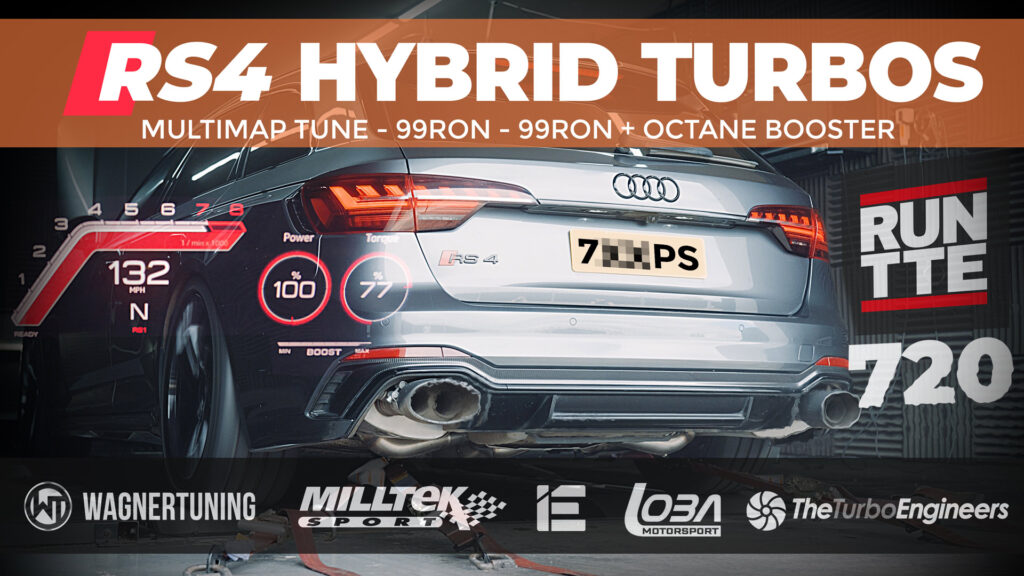 Stage 3 Begins! B9 RS4 Build – TTE720 Hybrid Turbos Installed + Final Power Figures 💥 Stage 2 is officially maxed out, and we’ve pushed the stock turbos as far as they can go. Now it’s time to take things to the next level. In this video, we kick off Stage 3 of our B9 Audi RS4 build with the installation of TTE720 hybrid turbos, upgraded MAP sensors, intake pipe adapters, H&R Anti roll bars and Wheel spacers.
