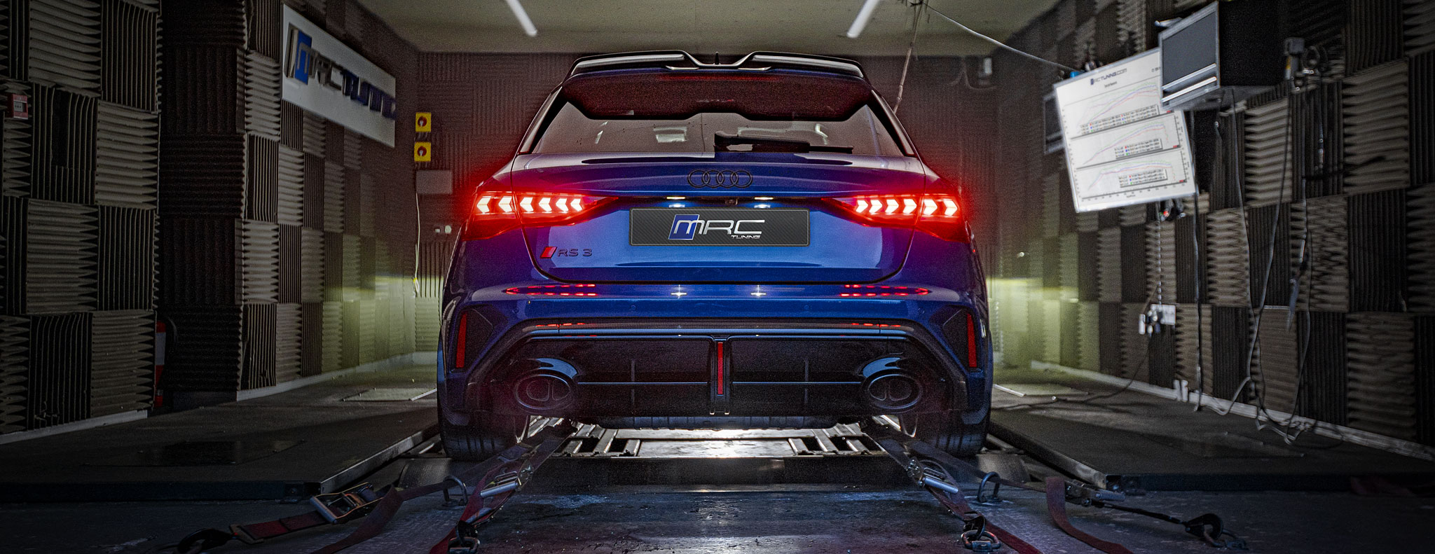 Exclusive Audi RS3 8Y2 Tuning and Remapping on the MRC Tuning Dynojet dyno