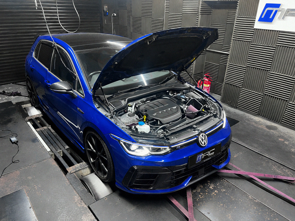GOLF MK8.5 Facelift on the dyno for ECU tuning GOLF MK8.5 Facelift on the dyno for ECU tuning